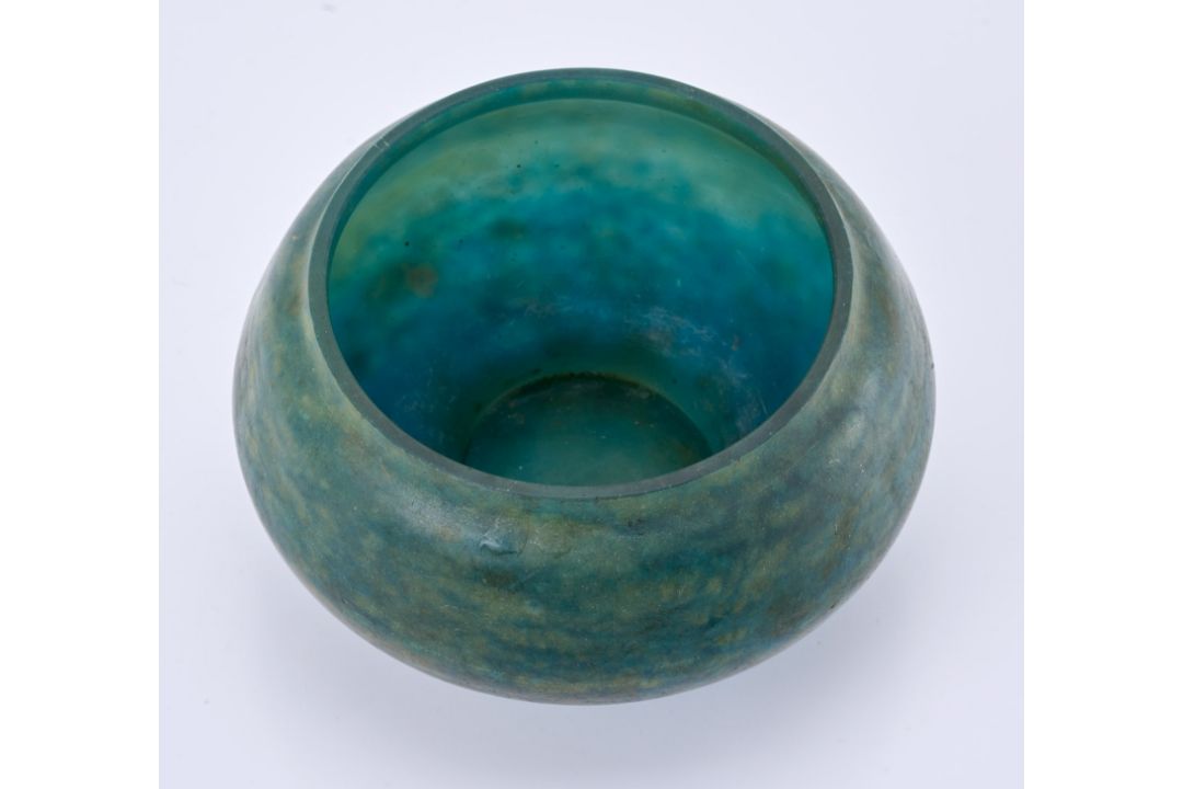 Kugelige Schale, Art Deco, Daum Nancy um 1920. - Bild 2 aus 5
