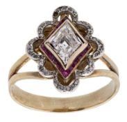 Art-Deco-Ring um 1925