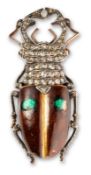 Hirschkäfer-Brosche um 1910