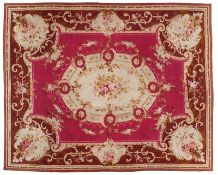 Gr. Aubusson-Teppich, Louis-XVI-Stil, Frankreich 2. Hälfte 19. Jh.