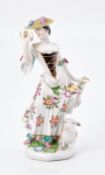Schäferin, Meissen um 1740.