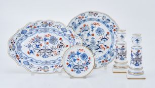 Kl. Konvolut Tischdekorteile, Meissen um 1890 - 1974.