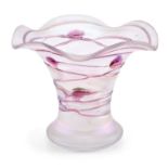 Kelchvase, Jugendstil, wohl von Poschinger um 1900.