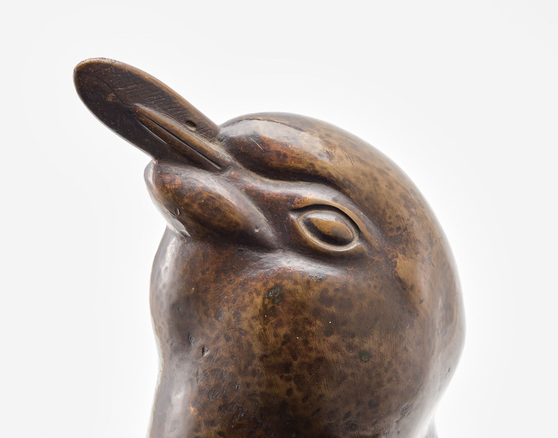 Bronze August Gaul: Pinguin, Kopf nach oben rechts,  wohl nach 1921. - Bild 5 aus 8