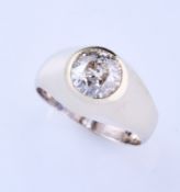 Bandring mit Diamant