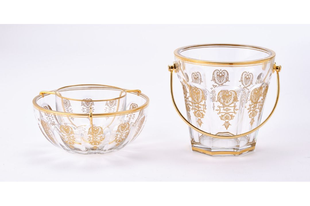 Glas-Garnitur für 12 Pers., Baccarat Ende 20. Jh. - Bild 2 aus 10