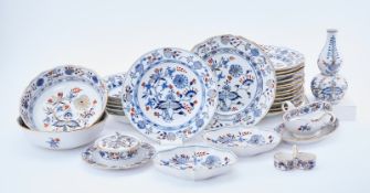 Speiseservice-Teile, Meissen um 1890 - 1983.