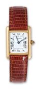 Damenarmbanduhr "Tank" Cartier, Paris um 1990
