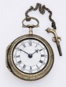Spindeltaschenuhr London 1772, Edw. Hemmen