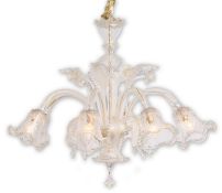 Gr. Deckenlüster, Murano, Venedig wohl um 1990