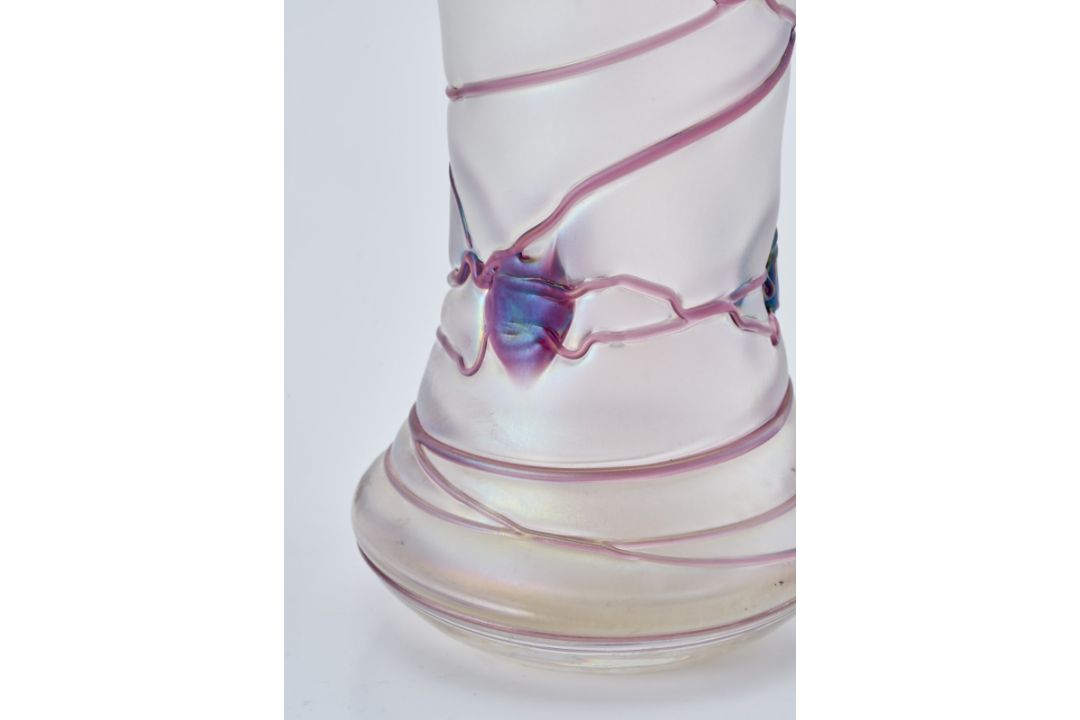 Vase, Jugendstil, wohl von Poschinger um 1900. - Bild 4 aus 4