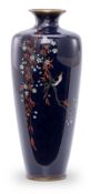 Kl. Cloisonné-Vase, wohl Japan um 1900.
