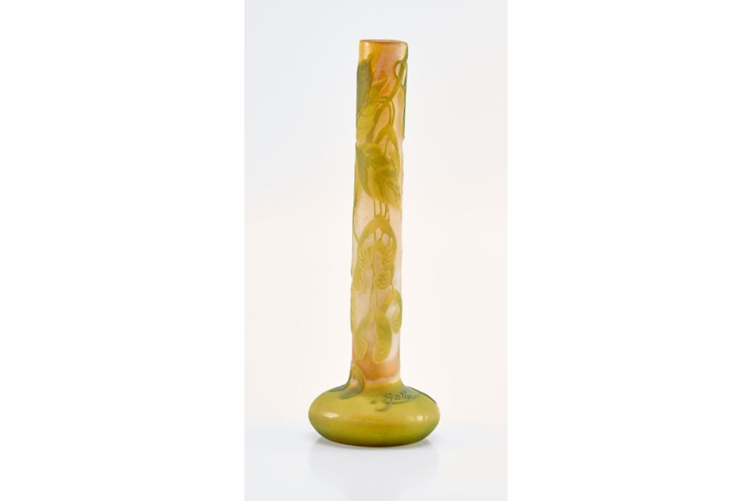 Solifleur-Vase "Ahorn", Jugendstil, Gallé um 1904. - Bild 3 aus 7