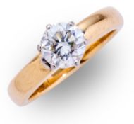 Brillant-Solitär von 1,510 ct