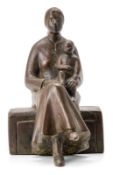 Bronze Willi Schmidt: Mutter mit Kind, 1985.