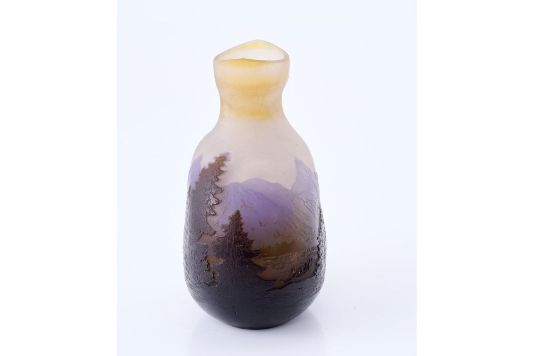 Vase "Gebirgssee", Gallé um 1920. - Bild 4 aus 7