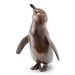 Bronze August Gaul: Pinguin, Kopf nach oben rechts,  wohl nach 1921.