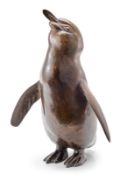 Bronze August Gaul: Pinguin, Kopf nach oben rechts,  wohl nach 1921.