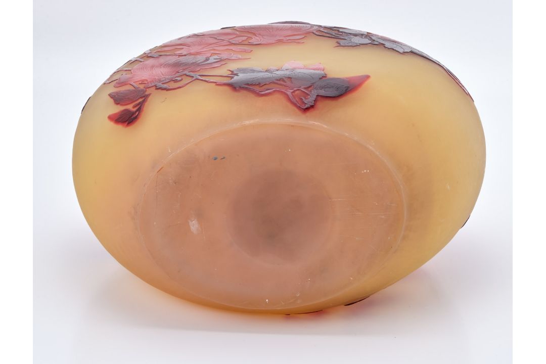 Gr. Vase "Magnolie", Jugendstil, Gallé um 1900. - Bild 7 aus 8