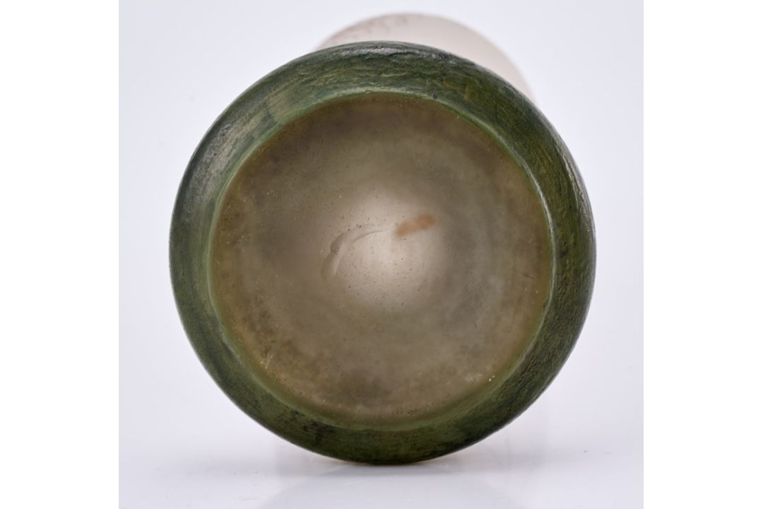 Kl. Vase "Flußlandschaft", Muller Frères nach 1910. - Bild 4 aus 5