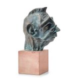 Bronze Knud Knudsen: "Der Bürokrat", 2. Hälfte 20. Jh.