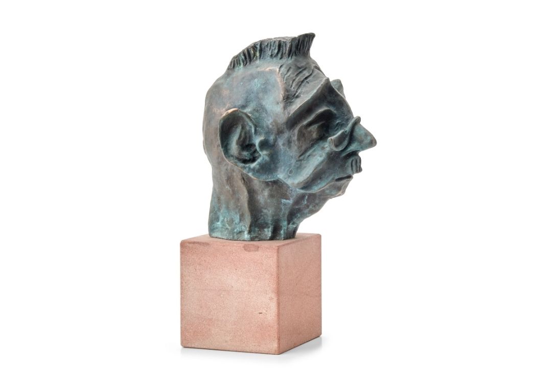 Bronze Knud Knudsen: "Der Bürokrat", 2. Hälfte 20. Jh. - Bild 1 aus 5