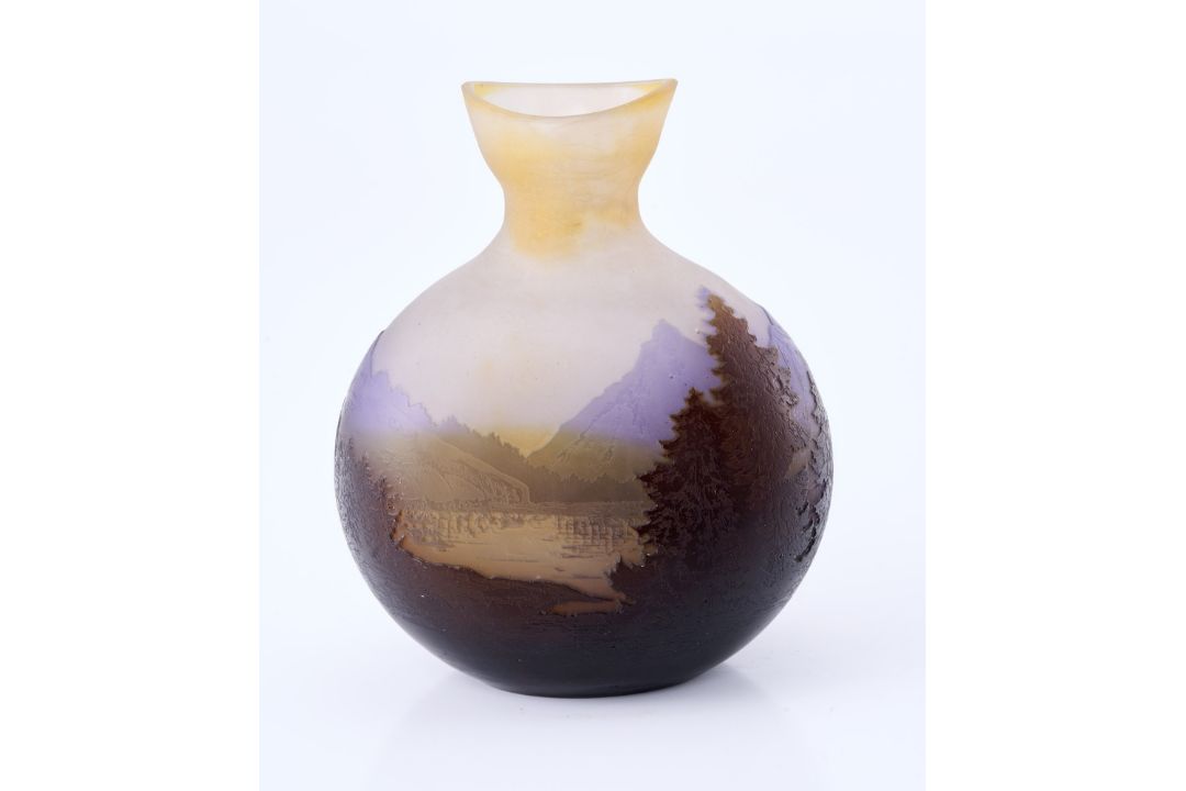 Vase "Gebirgssee", Gallé um 1920. - Bild 3 aus 7