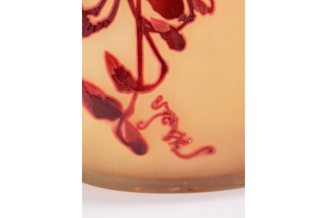 Gr. Vase "Magnolie", Jugendstil, Gallé um 1900. - Bild 8 aus 8