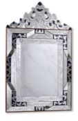 Gr. Barock-Stil-Spiegel, Murano, Italien wohl 1. Hälfte 20. Jh.