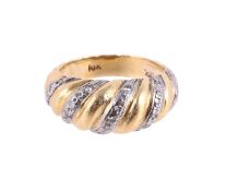 A DIAMOND BAND RING