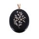 A LATE 19TH CENTURY HALF SEED PEARL AND ONYX LOCKET PENDANT - Image 1 of 2