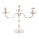 A SILVER THREE LIGHT CANDELABRA - Image 1 of 2