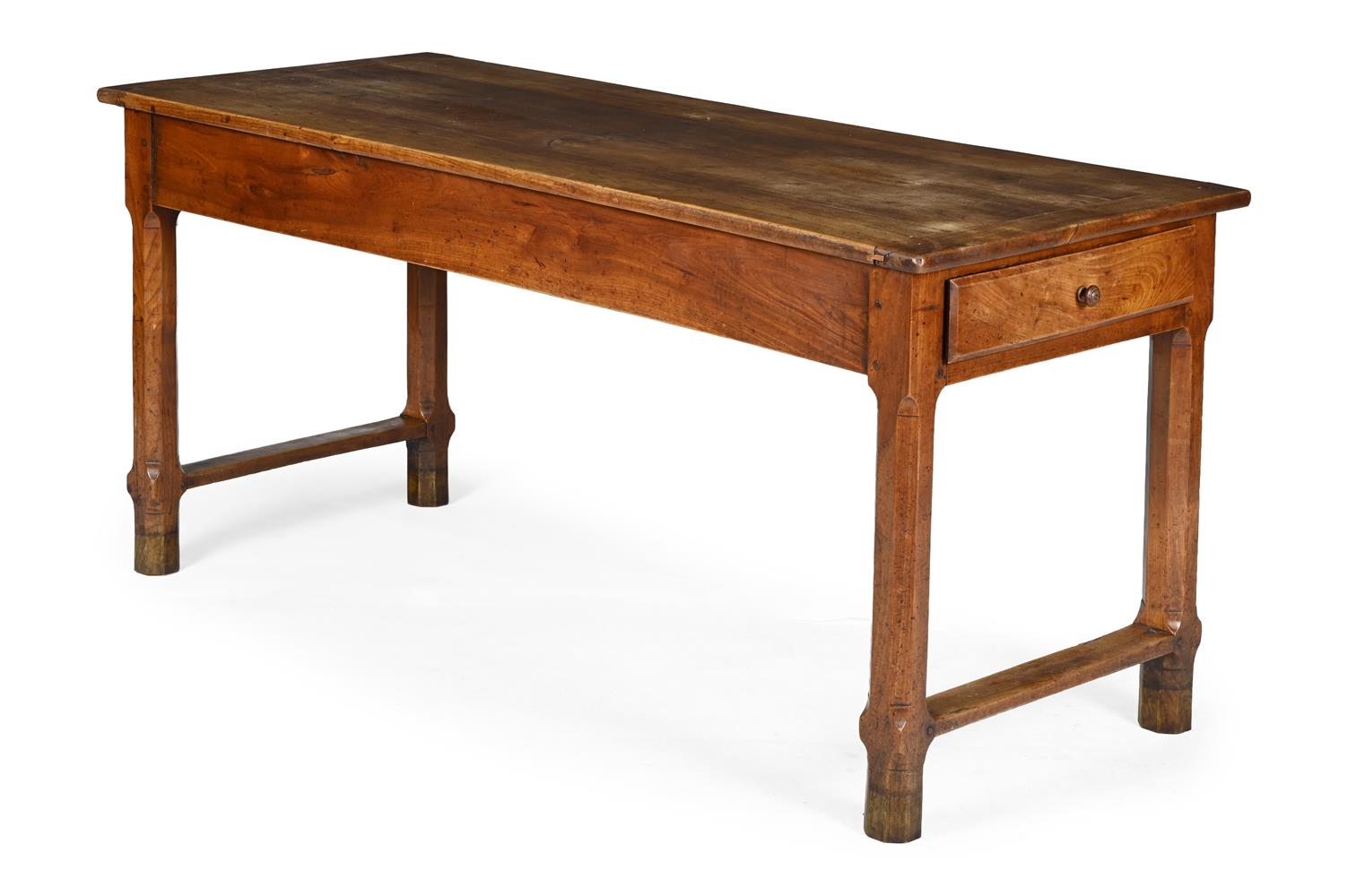 A FRENCH FRUITWOOD REFECTORY TABLE, 19TH CENTURY - Image 2 of 3