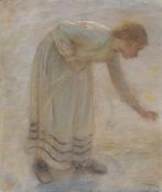 EDWARD STOTT OF OLDHAM (BRITISH 1857-1900), STUDY OF A GLEANER