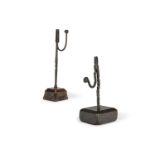 A WROUGHT IRON AND OAK RUSHNIP, LATE 17TH/EARLY 18TH CENTURY