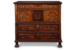 A CHARLES II CYPRESS WOOD CHEST ENGLISH, LAST QUARTER 17TH CENTURY