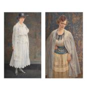 HARRY E JONES (BRITISH EXH. 1882 - 1916), AGNES; BARBARA (2)