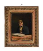 CIRCLE OF ANDREW GEDDES (SCOTTISH 1783-1844), PORTRAIT OF A GENTLEMAN READING