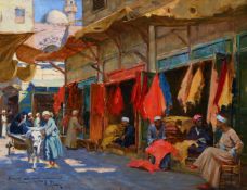 ALBERTO ROSSI (ITALIAN 1858-1936), THE LEATHER MARKET CAIRO