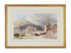 THOMAS MILES RICHARDSON JUNIOR (BRITISH 1813 - 1890), KINGSWATER CASTLE AND THE DART ESTUARY