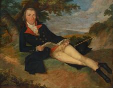FRENCH SCHOOL (18TH CENTURY), PORTRAIT OF A GENTLEMAN IN A DARK BLUE COAT