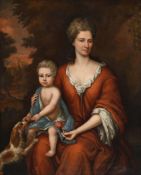 FOLLOWER OF SIR GODFREY KNELLER, PORTRAIT OF A MOTHER AND CHILD