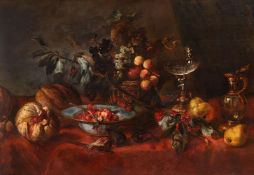 DUTCH SCHOOL (19TH CENTURY), A STILL LIFE WITH FRUIT AND A EWER