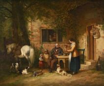 WILLIAM SHAYER THE ELDER (BRITISH 1787-1879), OUTSIDE THE WHITE LION INN