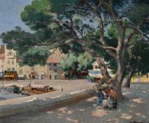 MAURICE ALFRED DECAMPS (FRENCH 1892-1953), A SUNNY HARBOUR