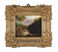 FOLLOWER OF JOHN RATHBONE, RIVER LANDSCAPE, SAID TO BE THE RIVER BRATHAY NEAR AMBLESIDE