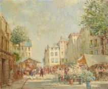 WILLIAM LEE HANKEY (BRITISH 1869-1952), BUSY FRENCH MARKET SCENE