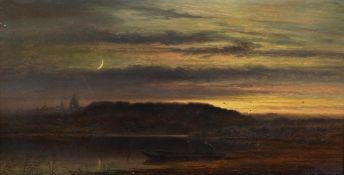 ARTHUR GILBERT (BRITISH 1819 - 1895), EVENING ON THE THAMES NEAR OXFORD