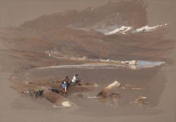 DAVID ROBERTS (SCOTTISH 1796-1864), THE TOWN OF TABARIAS LOOKING TOWARDS LEBANON