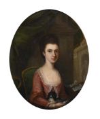 ENGLISH SCHOOL (18TH CENTURY), PORTRAIT OF A LADY, SAID TO BE MISS CATHERINE POWELL
